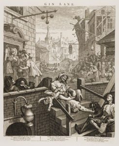 Hogarth's engraving Gin Lane