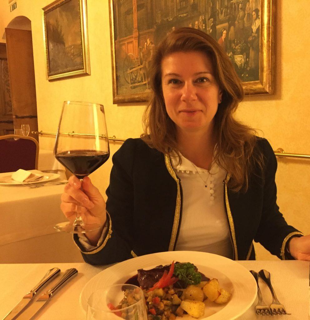 Amarone with veal in Amarone sauce at Villa Quaranta
