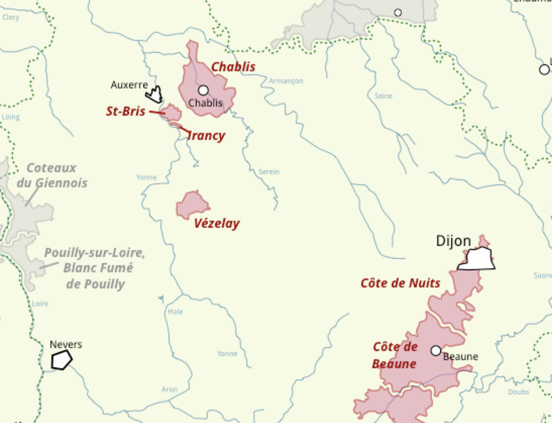 Beaune is in the north of Burgundy, just south of Dijon