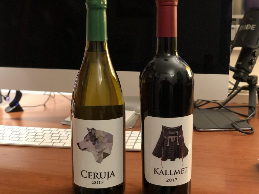 Albanian wine from Uka winery: Ceruja and Kallmet